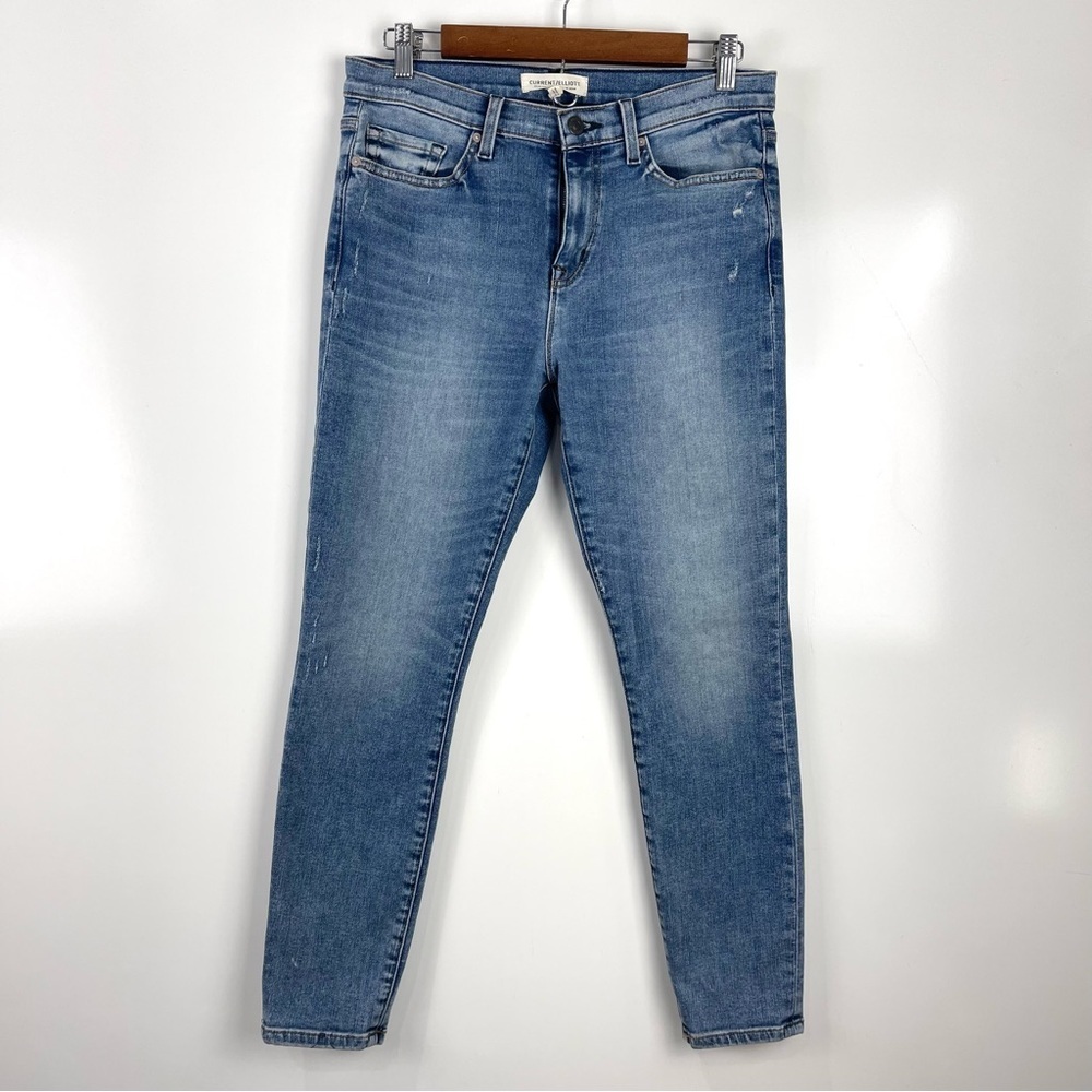 Current/Elliott The Stiletto Skinny Jeans Moonshadow Blue Women's Size 30 Casual